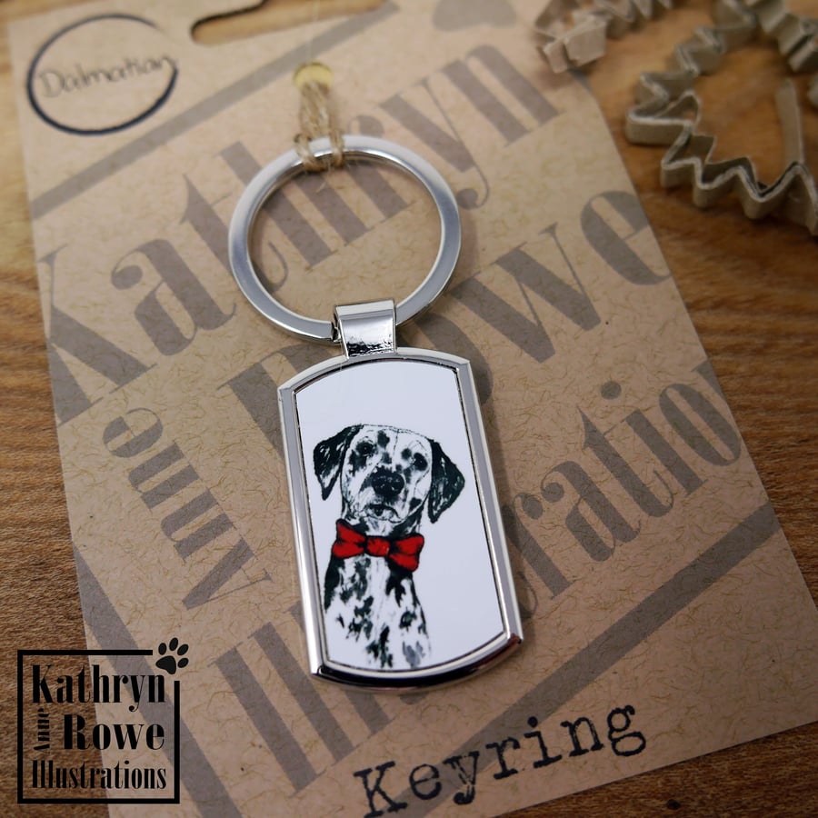 Dalmatian, Dalmatian Art, Dalmatian Keyring, Dalmatian Lovers, Dog Lover,