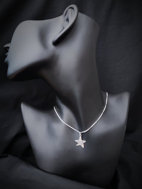 Wonky Star silver pendant