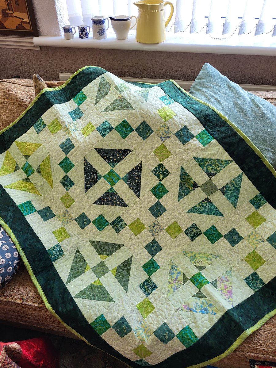 Handmade Patchwork Lap Quilt