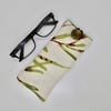 Glasses case made with linen style fabric