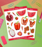 Red Fruits Sticker Sheet - Image 1