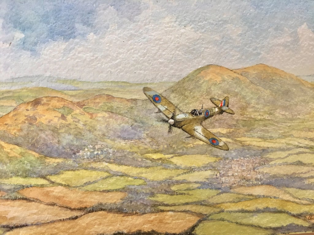 Malvern Spitfire. Special Edition Signed Print 