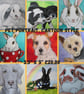 Pet Portrait Small Custom Animal Picture Painting Cat Dog Rabbit Hamster etc - Image 1