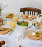 Breakfast Set- Bunny - Wooden Toast board & Egg Cup - Breakfast Gifts - Image 9