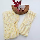 Gift Set - Hiking Mitts & Ear Warmer, Lemon Yellow
