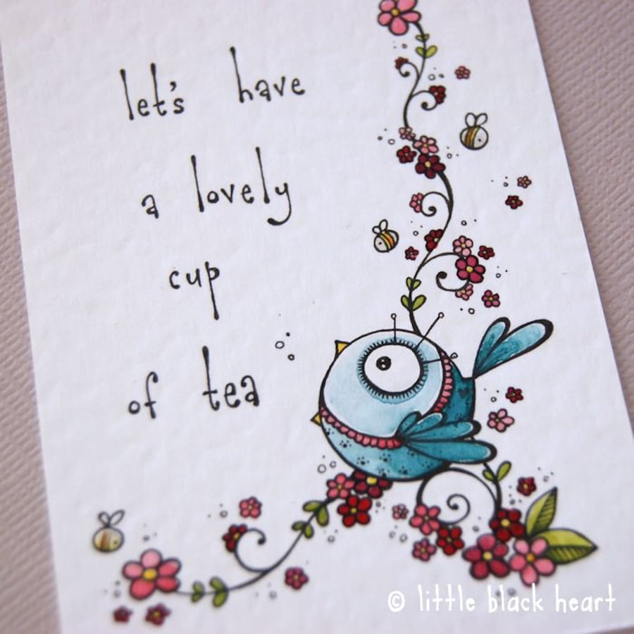 teabird - original aceo