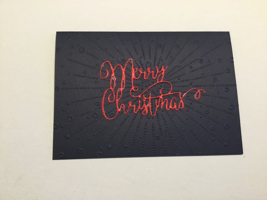 Merry Christmas card. Handmade card. Christmas card. Xmas card. CC664