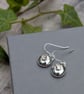 Sterling Silver Pebble Earrings with Crystal Quartz Stones - JBJ1094