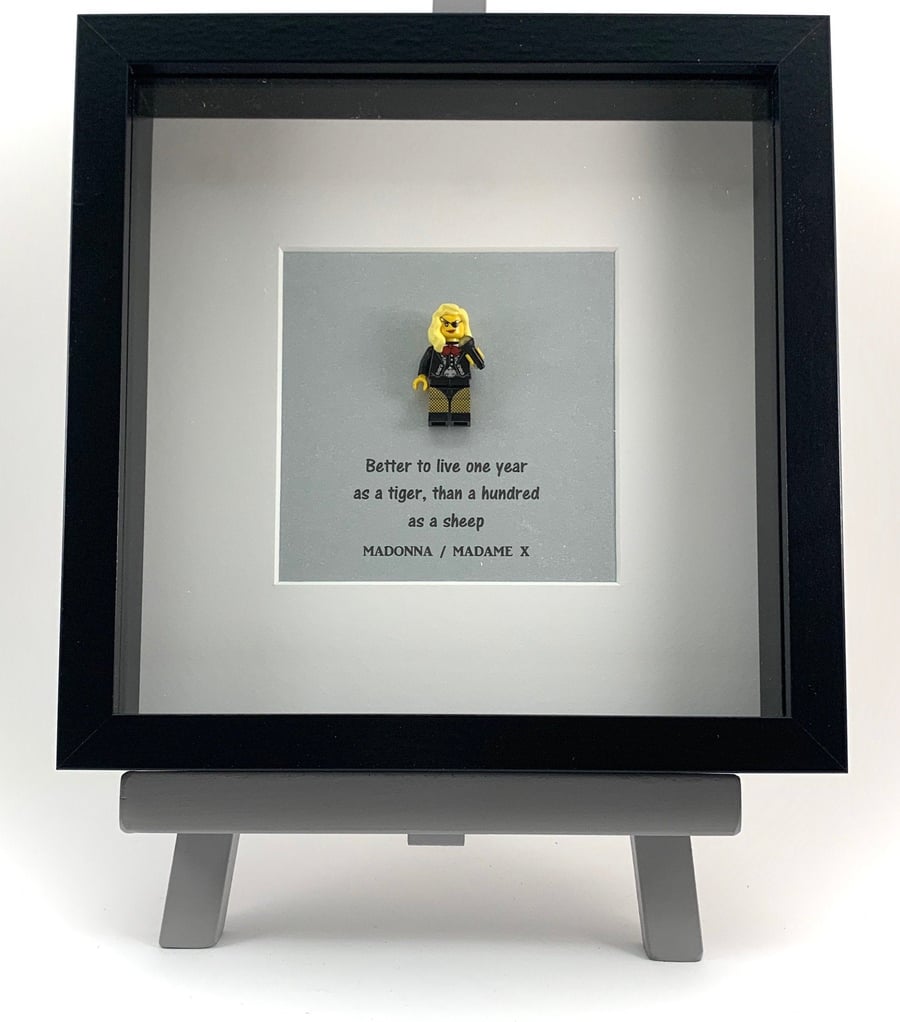 Madonna (madame X)  Lego mini Figure frame