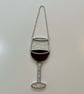 Everlasting Red Wine suncatcher in stained glass - Image 4
