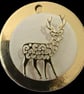 Handmade Gold Reindeer Christmas Ornament, Elegant Tree Decor - Image 9