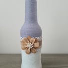 Yarn wrapped bottle ornament