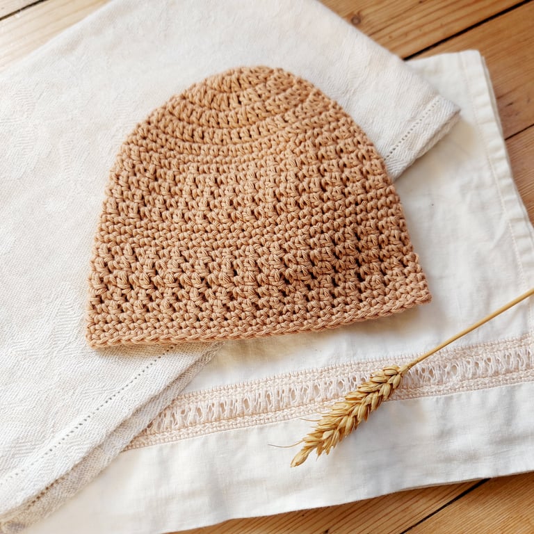 Organic Baby Hat, eco-friendly beanie, certified cotton, 0-6 months