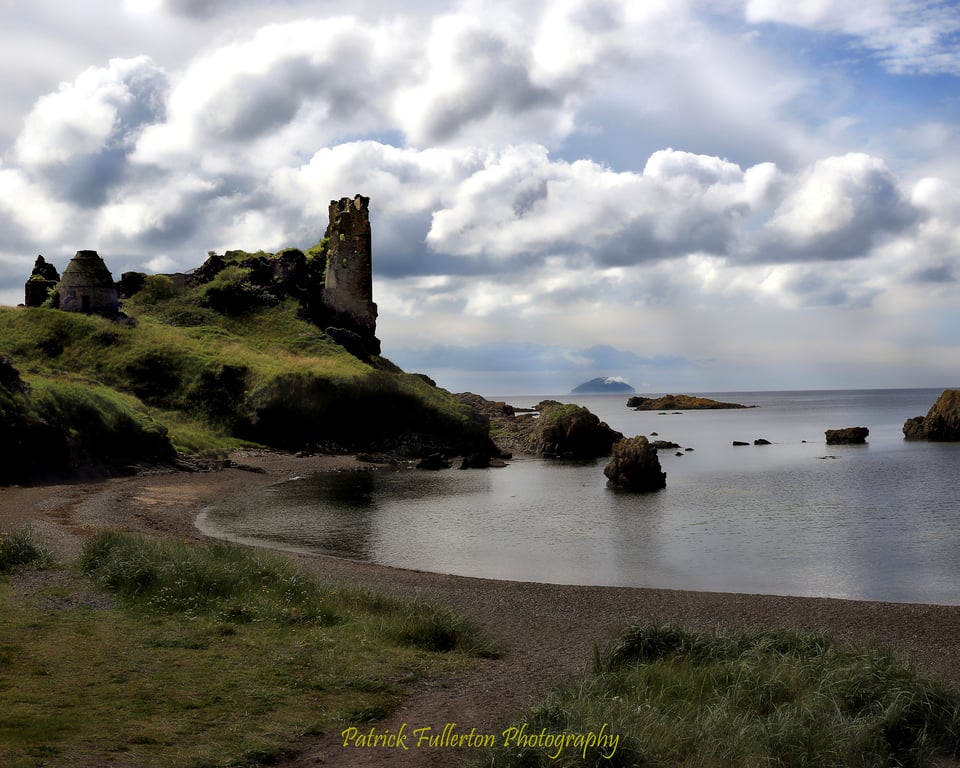 Fine art archival print, Photography, Scotland, Dunure Castle 