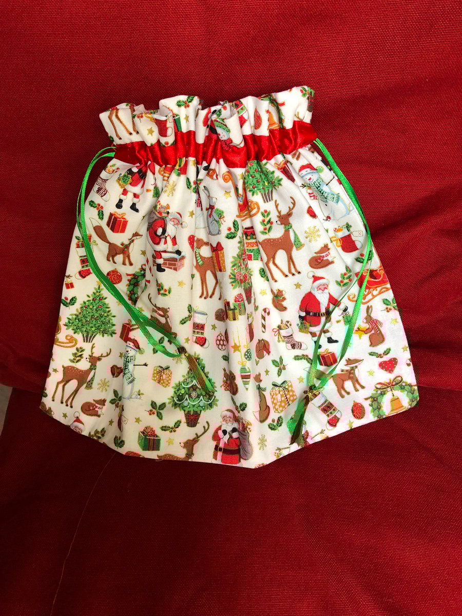 Child's Christmas gift bag Folksy