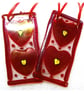 Heart Lightcatcher Fused Glass Hanging Suncatcher 2 hearts Mothers Day gift - Image 7
