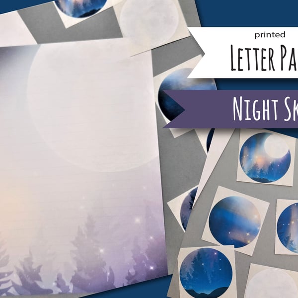 Letter Writing Paper Full Moon