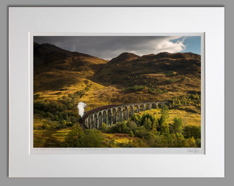 The Jacobite Steam Train Glenfinnan Viaduct - A3 (50x40cm) Unframed Print