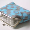 Sale Blue Mod Flower purse