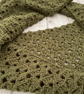 Olive Green Infinity Scarf - Handmade Crochet - Lightweight Scarves - Image 3