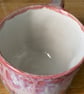 Handmade ceramic mug, pink stoneware mug, 250ml mug, dimple mug - Image 8