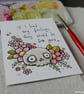 sentimental skull - original aceo - Image 2