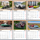 Classic Cars Calendar 2027 - A4 Wall Hanging Calendar - Vintage Automobile Print