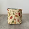 Leaf Fabric Storage Tub Bin 