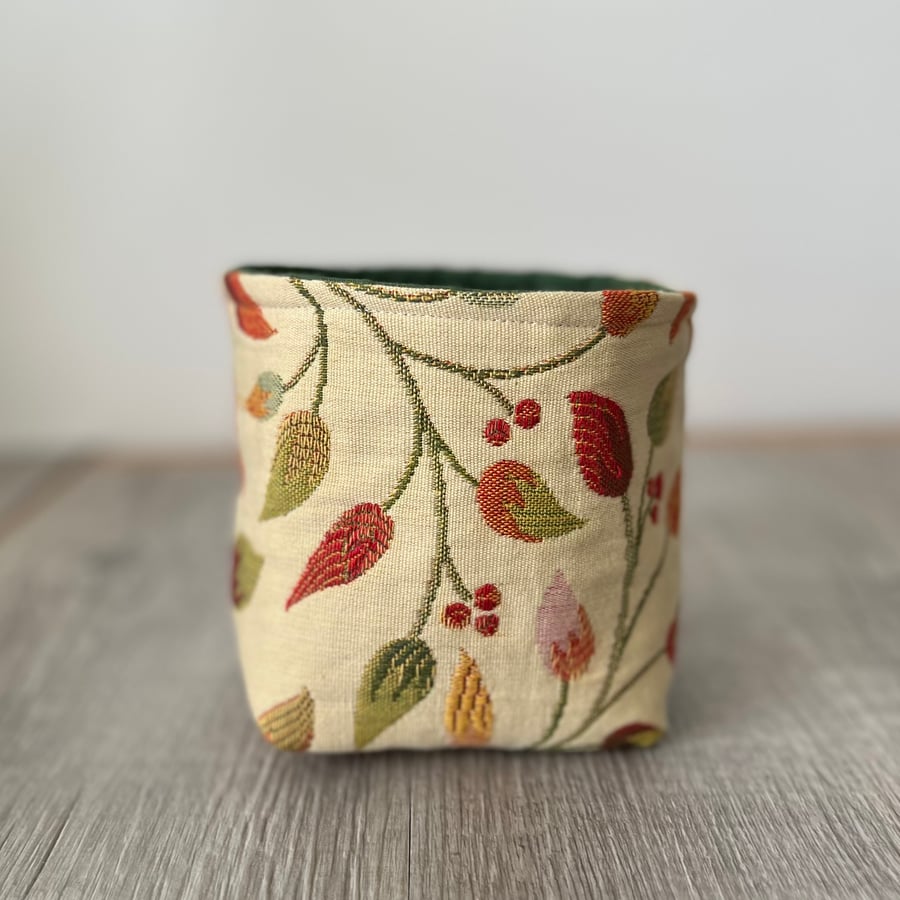 Leaf Fabric Storage Tub Bin 