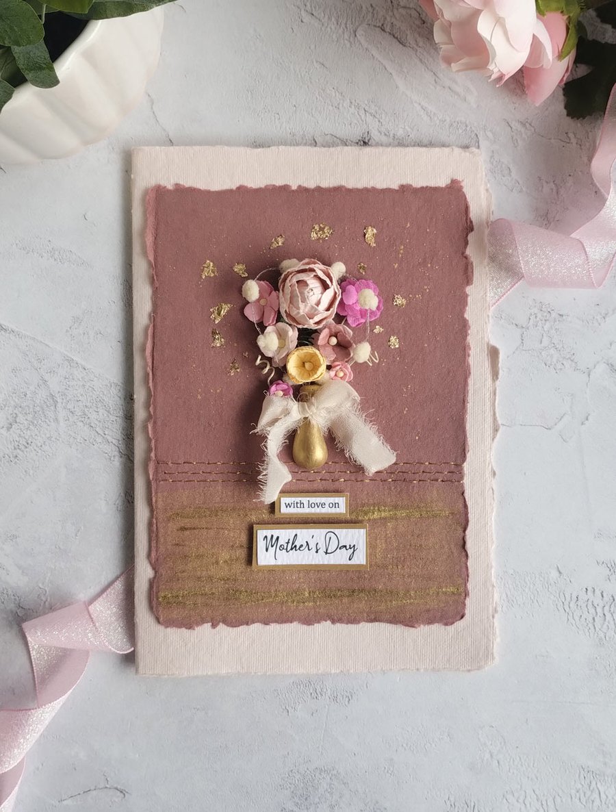 Mother's Day Clay Vase Bouquet A5