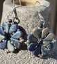 Petite Paisley Beaded Earring - denim blue - Image 2