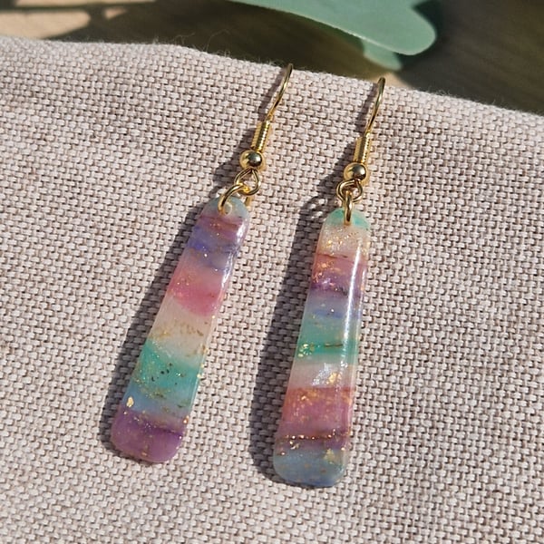Polymer Clay Earrings: Pretty Pastels