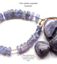 Designer AAA Genuine Tanzanite Gold Vermeil Necklace  - Image 9