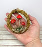 Spun Cotton Mushrooms in Grapevine Hoop Red - Image 10