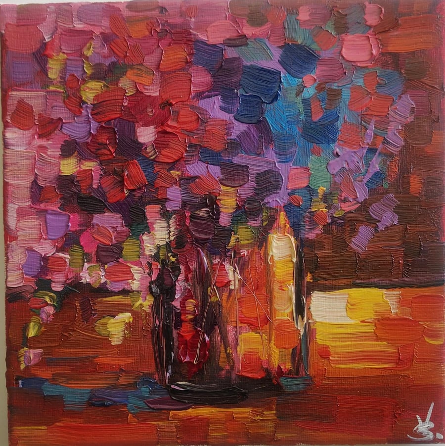 Impressionist Bouquet Still Life Oil Painting