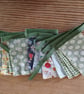 mini bunting handmade in a green floral theme. - Image 5