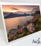 Cullin Hills & Loch Scavaig from nr Elgol, Skye - Scottish Greeting Card