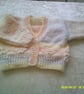 Lemon, Grey and Peach V neck Cardigan