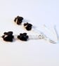 White Zircon & Crystal Butterfly Earrings - Handmade Birthday Gift, Aries, April - Image 2