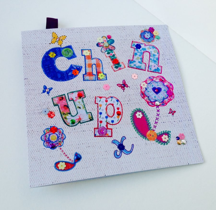 Greeting Card,Printed Appliqué Design,Handmade,Can Be Personalised,