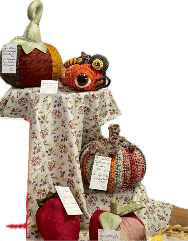 Halloween Decoration Spooky Spider on Pumpkin. Indoor Family Heirloom. Crocheted