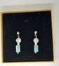 Aquamarine and Crackle Quartz Earrings - Image 6
