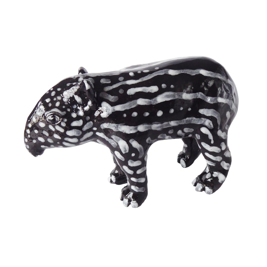 Baby Tapir Ceramic Ornament - Handmade