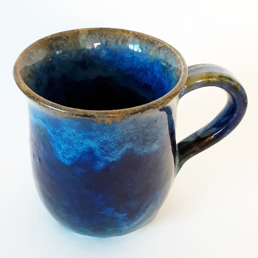 Blue Wave Ceramic Mug 