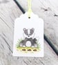 Badger Gift Tags - set of 4 tags - Image 4
