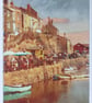 Golden Light Over Mevagissey Harbour – Cornwall Coastal Art Print - Image 1