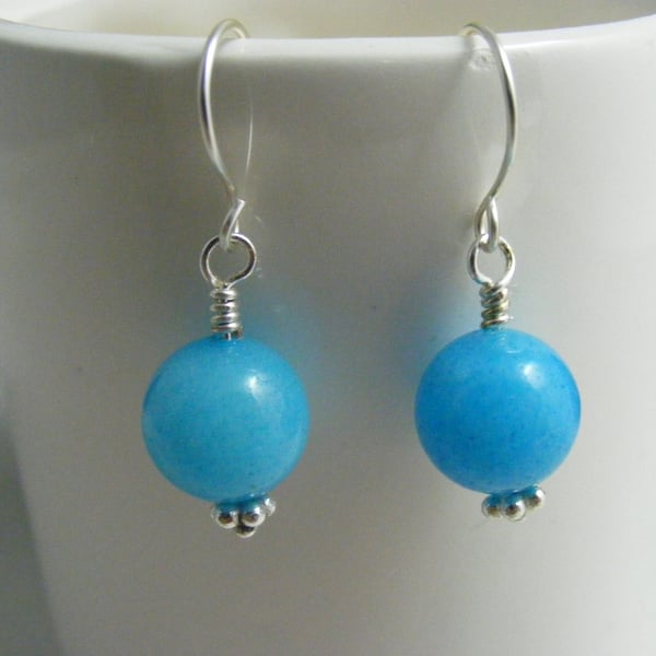 Turquoise Quartzite Gemstone Earrings