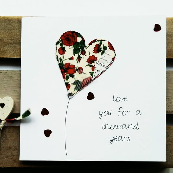 anniversary card personalised 