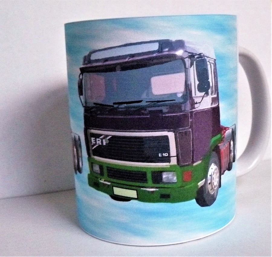 ER E10 ceramic mug lorry tractor unit E10