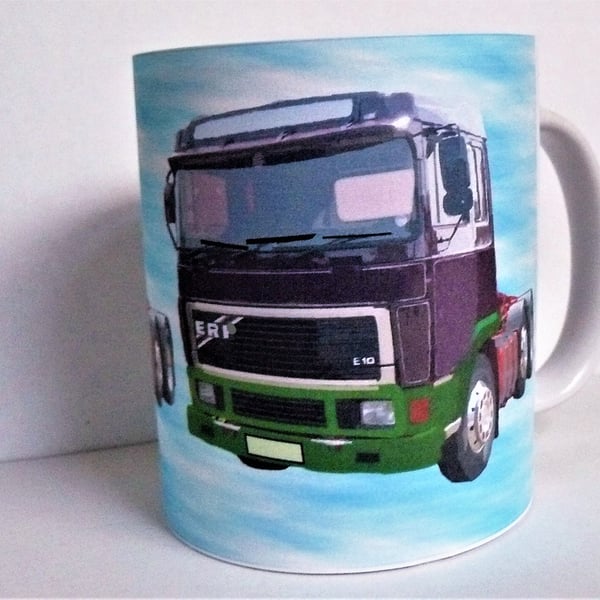 ER E10 ceramic mug lorry tractor unit E10